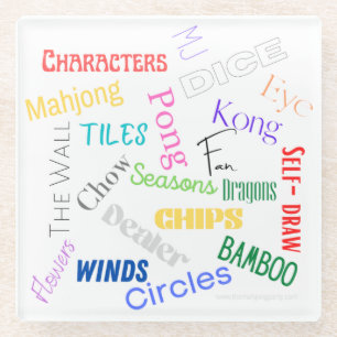 Mahjong Words Onderzetter