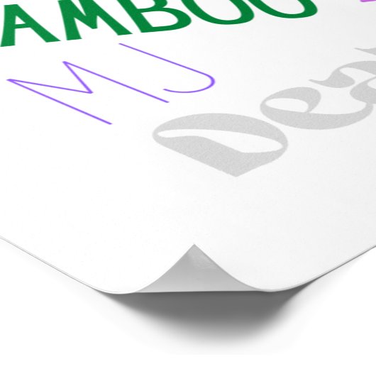 Mahjong Words Poster (Hoek)