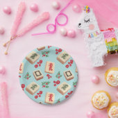 Mahjongg Dragons Plate Papieren Bordje (Feest)