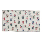 MahJongg game tegel-symbolen ontwerpen Kussensloop (Achterkant-Rechts)