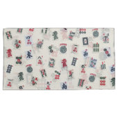 MahJongg game tegel-symbolen ontwerpen Kussensloop (Voorkant-Rechts)