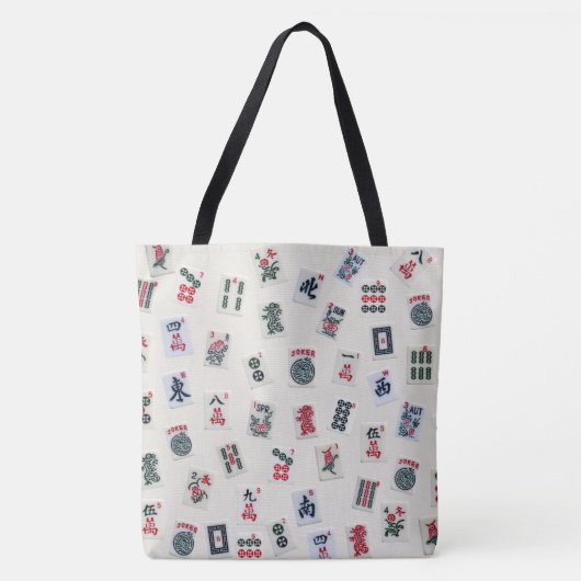 MahJongg game tegels design Tote Bag (Voorkant)