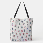 MahJongg game tegels design Tote Bag (Achterkant)