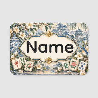 Mahjongg Naamkaartje Naamplaatje