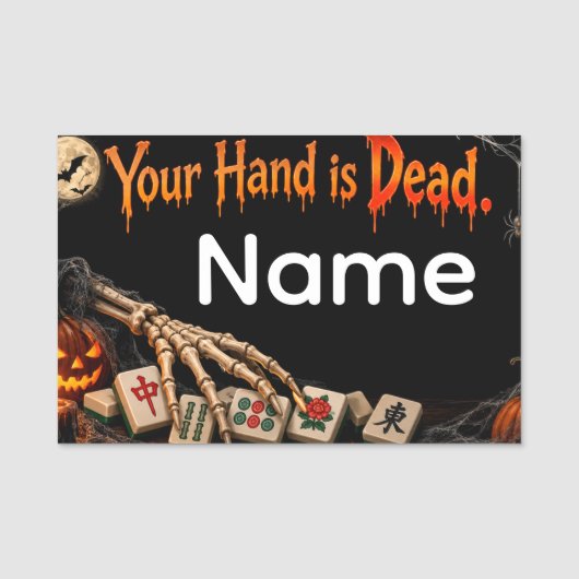 Mahjongg naamlabel naamplaatje (Voorkant)