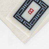 MahJongg-symbolen voor tegels ontwerpen op badge Fleece Deken (Hoek)