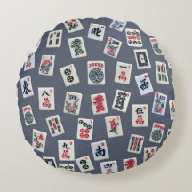 MahJongg-tegels ontwerpen donkerblauw