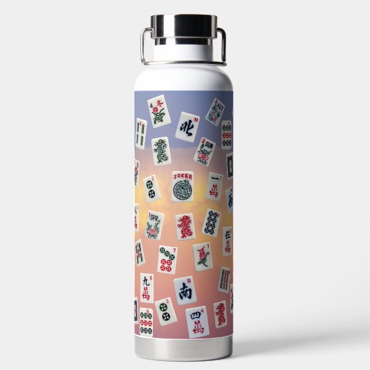 MahJongg-tegels Waterfles (Achterkant)