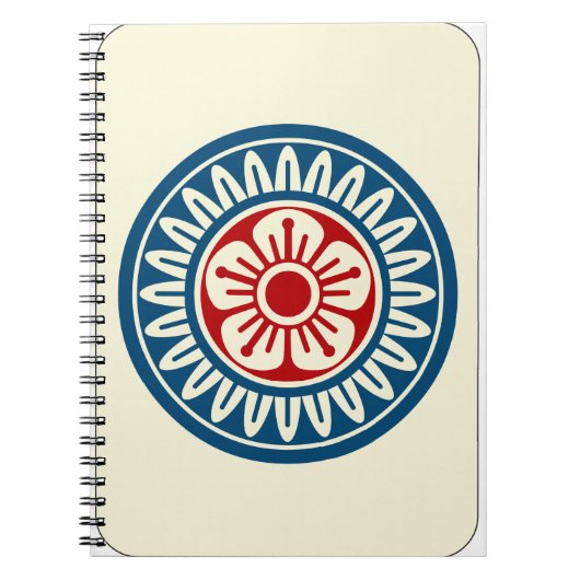 Mahjongsteen 1 cirkel notitieboek (Voorkant)