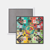 Mahjongstenen magneet (Voorkant / Achterkant)