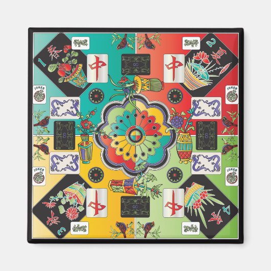 Mahjongstenen magneet (Voorkant)