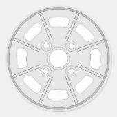 Mahle 4 bout sticker (Voorkant)