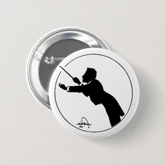 Mahler Conducting Ronde Button 5,7 Cm (Voorkant /achterkant)