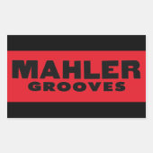 Mahler Grooves Sticker (Voorkant)