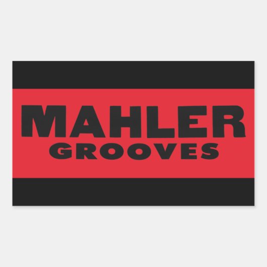 Mahler Grooves Sticker (Voorkant)