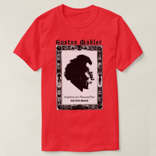 mahler merch t-shirt (Design voorkant)