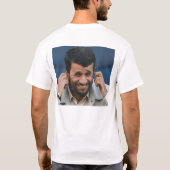 Mahmoud Ahmadi Nejad karikatuur en waarheid vertel T-shirt (Achterkant)