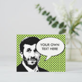 Mahmoud Ahmadinejad Briefkaart (Staand voorkant)