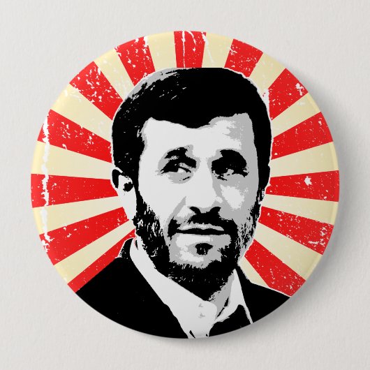 Mahmoud Ahmadinejad Ronde Button 4,0 Cm (Voorkant)
