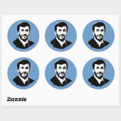 Mahmoud Ahmadinejad Ronde Sticker (Vel)