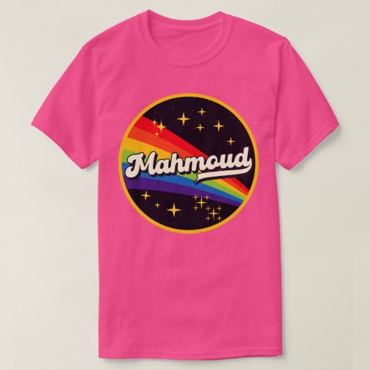 Mahmoud regenboog in ruimte  stijl t-shirt (Design voorkant)