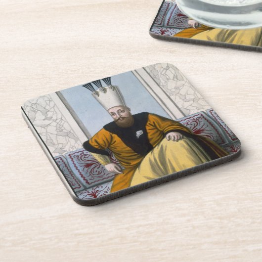 Mahmud I (1696-1754) Sultan 1730-54) uit 'A Serie' Drankjes Onderzetter (Linkerzijde)