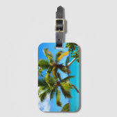 Maho Bay Beach Palm Trees - St John Bagagelabel (Voorkant (verticaal))
