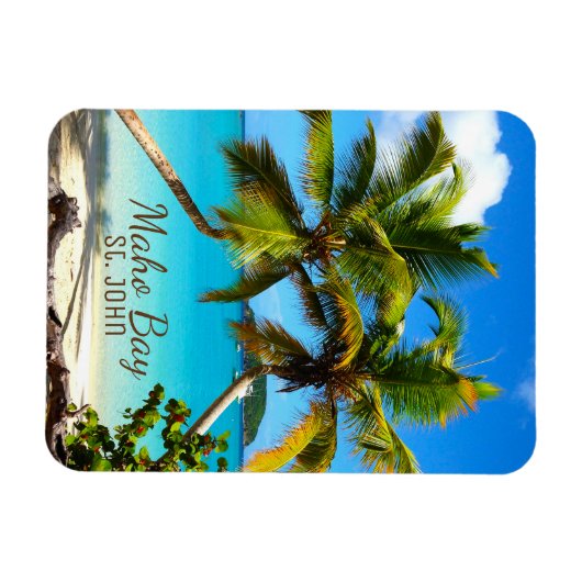 Maho Bay Beach St. John Flexibele magneet (Horizontaal)