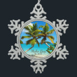 Maho Bay Beach St. John Pewter Snowflake Ornament<br><div class="desc">Een prachtig tropisch sneeuwvlokornament met een fotografisch afbeelding van de prachtige Maho Beach Palms op het eiland St. John U.S.V.I. Ornament is een mooie aanvulling op je collectie, of een geweldig cadeauidee voor familie en vrienden! Voor meer kaarten, briefkaarten, juwelen, decor voor thuis en cadeautjes met dit prachtige afbeelding, en...</div>