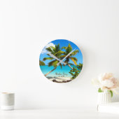 Maho Bay Beach St. John Wall Clock Ronde Klok (Huis)