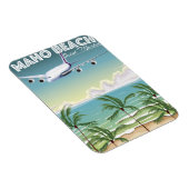 Maho Beach Saint Martin vliegtuigposter Magneet (Rechterzijde)