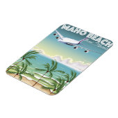 Maho Beach Saint Martin vliegtuigposter Magneet (Linkerzijde)