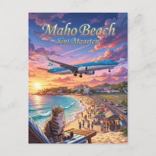 Maho Beach Sint Maarten Briefkaart