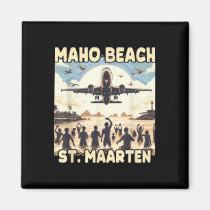 Maho Beach St. Maarten Magneet