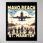 Maho Beach St. Maarten Poster (Voorkant)