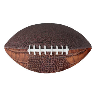 Mahogany Alligator Klassiek Reptielenleer (Faux) American Football