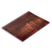 Mahogany Alligator Klassiek Reptielenleer (Faux) Notitieboek (Linkerzijde)