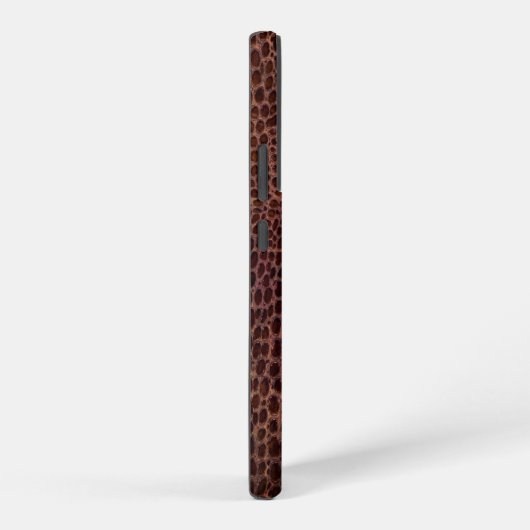 Mahogany Alligator Klassiek Reptielenleer (Faux) Samsung Galaxy Hoesje (Rechterkant)