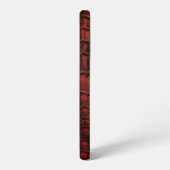 Mahogany Alligator Klassiek Reptielenleer (Faux) Samsung Galaxy Hoesje (Linkerkant)