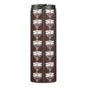 Mahogany Arts and Crafts Dragonflies Thermosbeker (Achterkant)