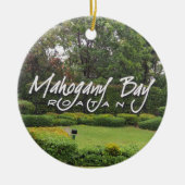 Mahogany Bay, Roatan, Honduras Keramisch Ornament (Voorkant)
