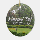 Mahogany Bay, Roatan, Honduras Keramisch Ornament (Links)