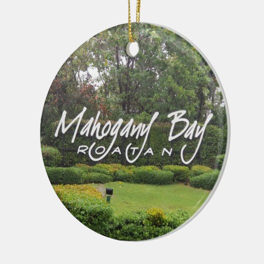 Mahogany Bay, Roatan, Honduras Keramisch Ornament (Links)