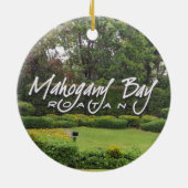 Mahogany Bay, Roatan, Honduras Keramisch Ornament (Achterkant)