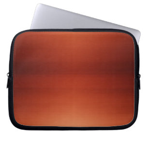 Mahogany Brushed Metal Laptop Sleeve