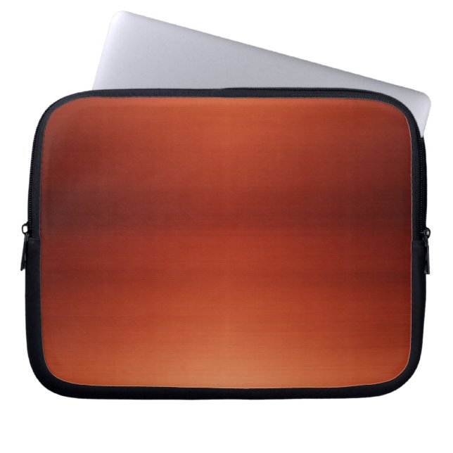 Mahogany Brushed Metal Laptop Sleeve (Voorkant)