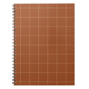 Mahogany Checkered Notitieboeken