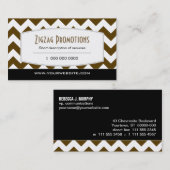 Mahogany Chevron Visitekaartje (Voorkant / Achterkant)