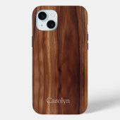 Mahogany Faux Woodgrain aanpassen Case-Mate iPhone Case (Achterkant)