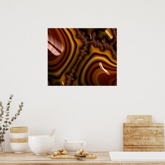 Mahogany - Fractal Print - Limited Edition (Keuken)